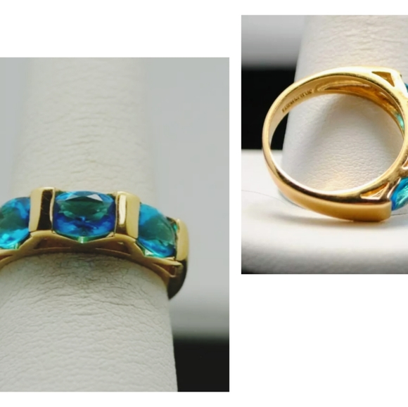 Gorgeous blue topaz ring! - Picture 2 of 2